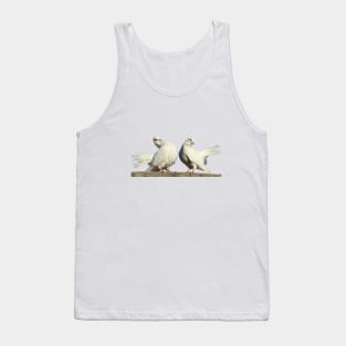 Couple of Withe Doves Birds Dating Tank Top